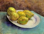 Натюрморт с лимонами на блюде 1887